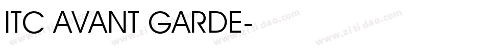 ITC AVANT GARDE字体转换